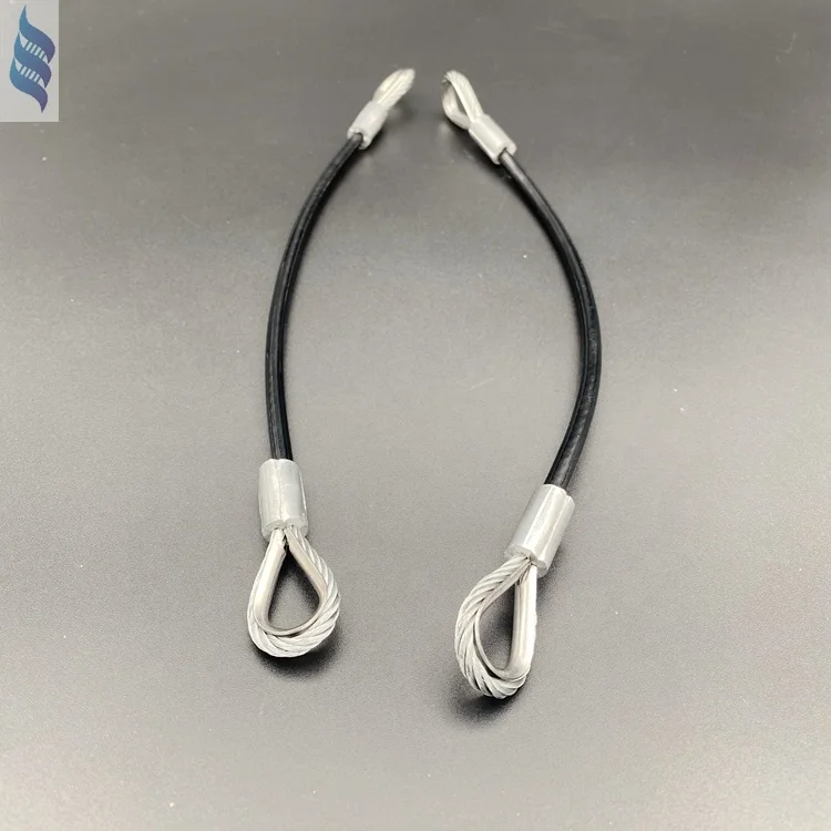 Customized Length PA/NYLON Coated GYM Cable Steel Wire Rope for Fitness Equipment 5.0mm 6.0mm