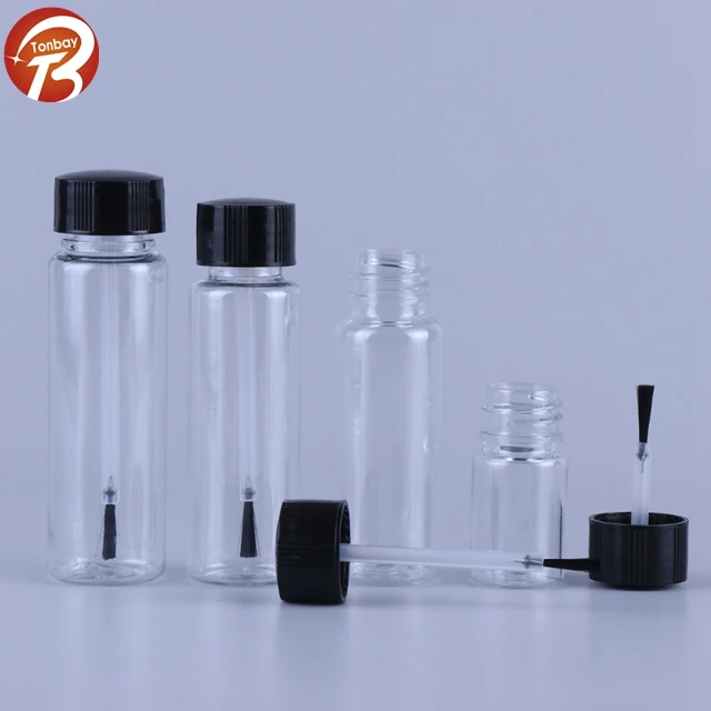 5ml to 100ml PET Plastic Bottle with Brush Cap for Nail Gel Shampoo Lotion and Skin Care Packaging Seal Type