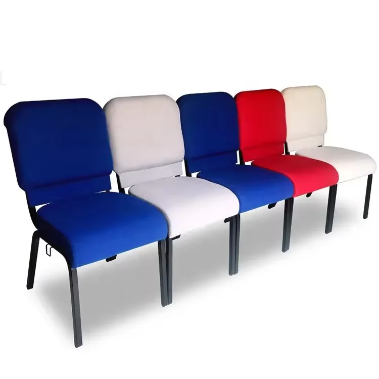 Wholesale Comfortable Hotel Dining Church Dine Chairs stackable High Backrest church chair
