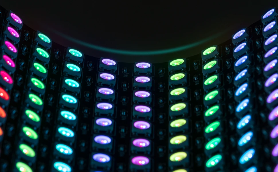 DC5V 8x8 16x16 8x32 pixels addressable WS2812B RGB LED Flex Matrix Strip Light Screen