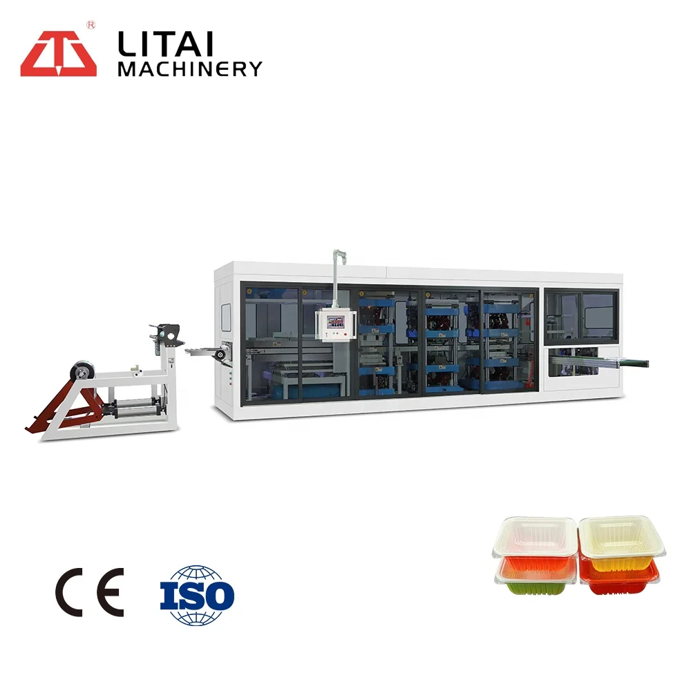 Automatic Food Container Forming Machine Ps Foam Disposable Take Away Plastic Food Lunch Box Making Machine