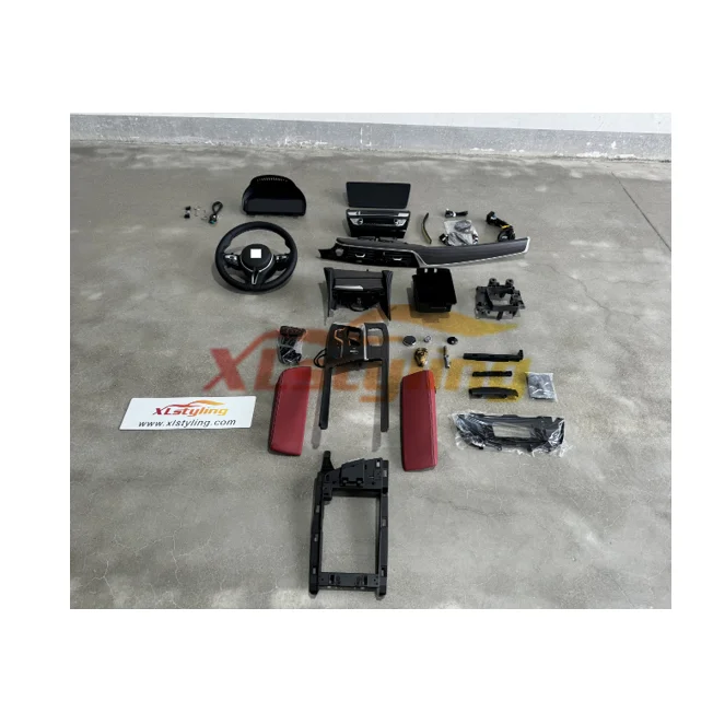 Car interior accessories modify kit For BMW F10 2009-2016 upgrade 2023 new style G30 kit screen dashboard f10 steering wheel