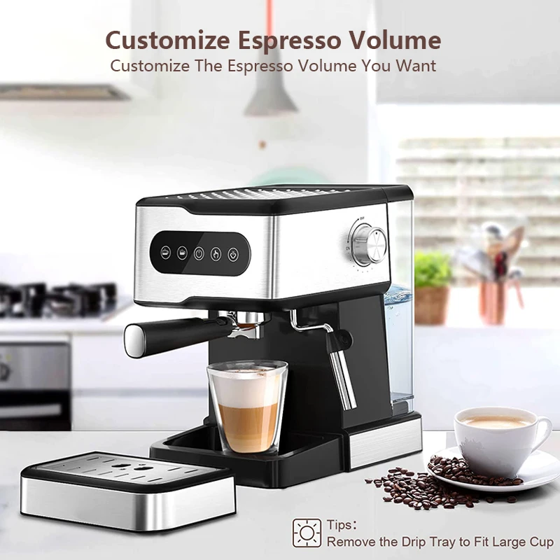 Electric Coffee Machine 15/20 bar pump espresso cappuccino coffee machine coffee maker