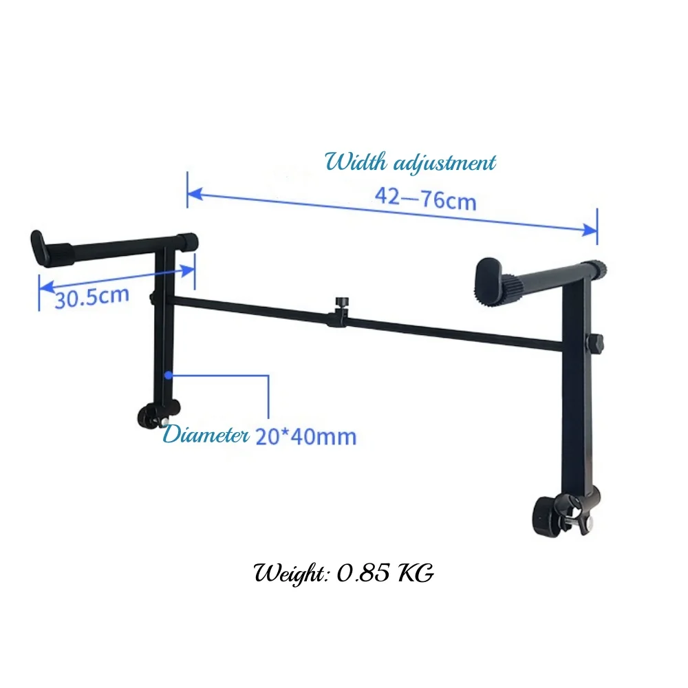 Jelo TH-G X-Type Extension Electric Electronic Keyboard Stand Adjustable Portable Heavy Stringed Instruments Parts Accessories