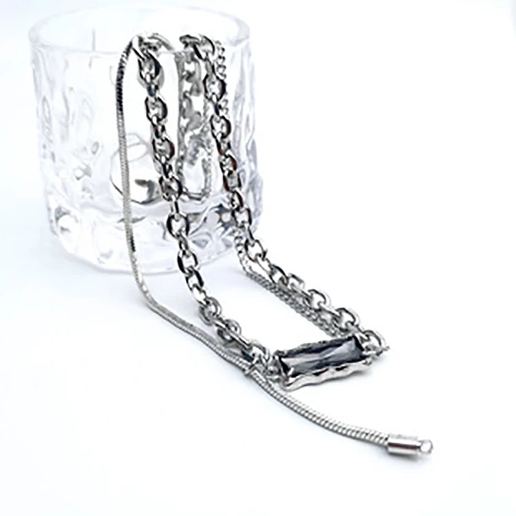 Hip hop OEM ODM stainless steel men jewelry in stock compass pendant necklace for unisex