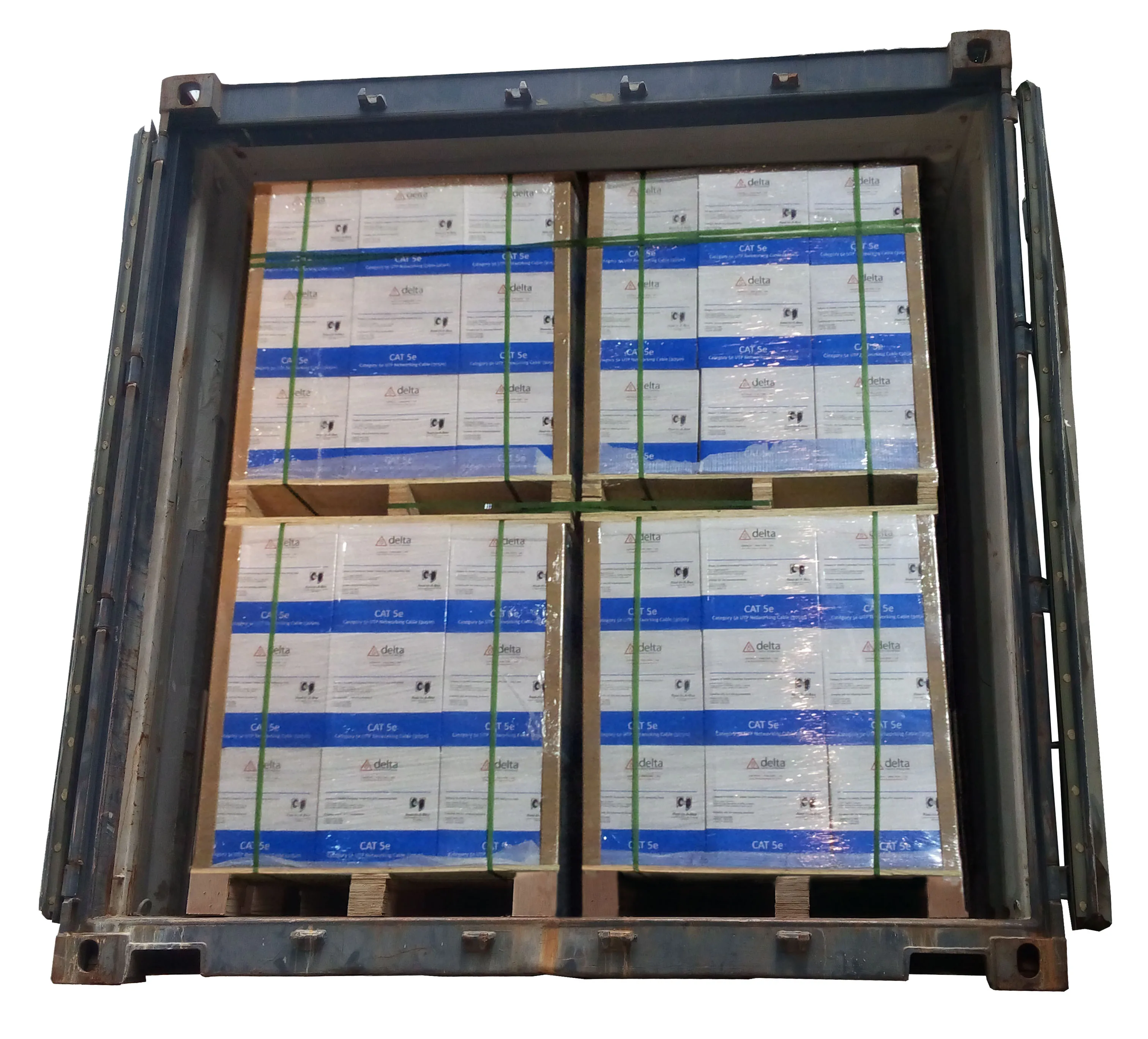 20years factory flexible cat6 elevator cable with two steel wire flat lift cable travelling UTP CAT6