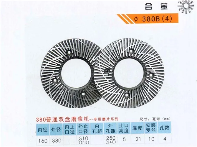 Defibrator Machine Consumption Segment Refiner Core Spare Parts Refining Segment Plate for panel board