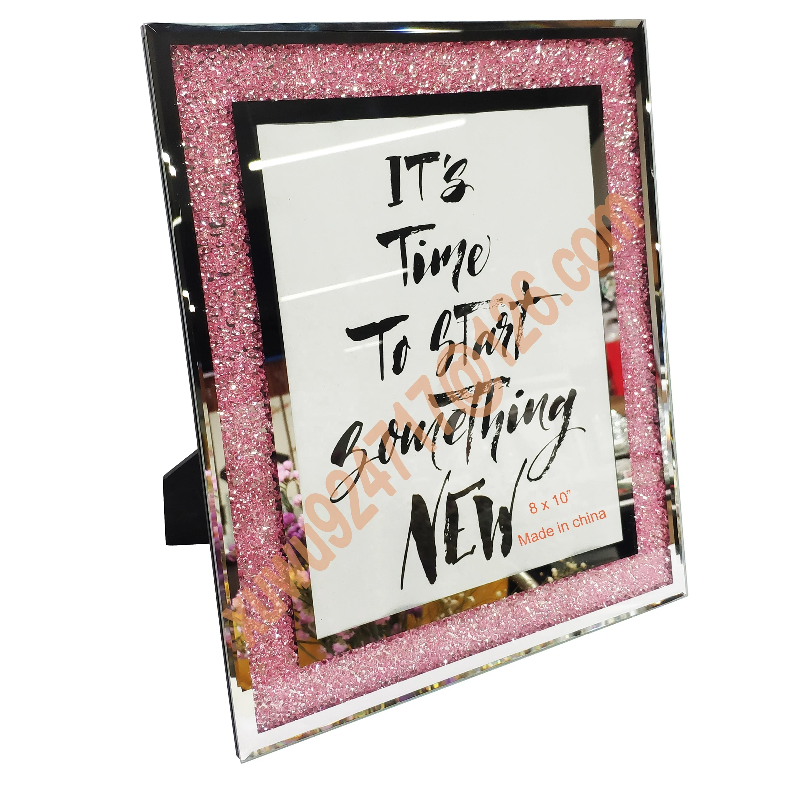 Luxury Colorful Crystals Photo Frame Glass Crystals Diamond Picture Frame Europe Style Glass Photo Frame