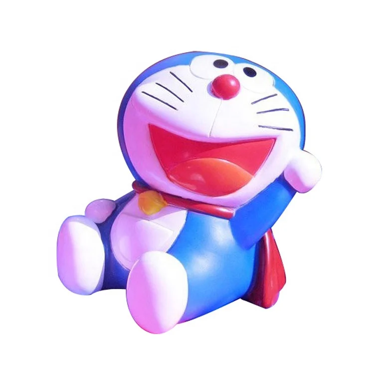 Customized PVC Piggy Bank Doraemon Micky mouse design Plastic Coin Bank