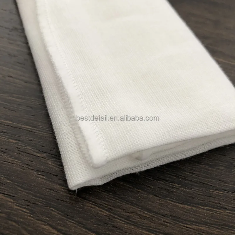 25x25cm Organic White Soft Cotton Skin Care Washcloth Face Cloth Makeup Remover Oil Facial Cleansing Muslin Cloth Baby