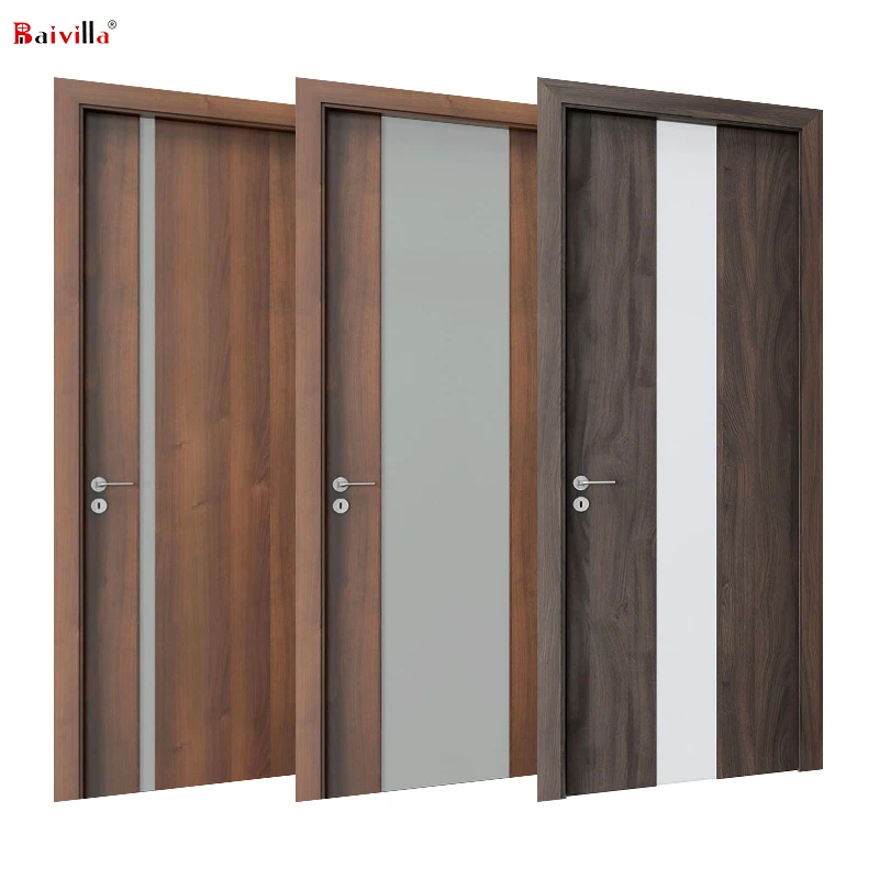 OEM Residential Fire Doors Decorative Morden Style,Oak/Walnut Wooden Doors Design Catalogue Customized