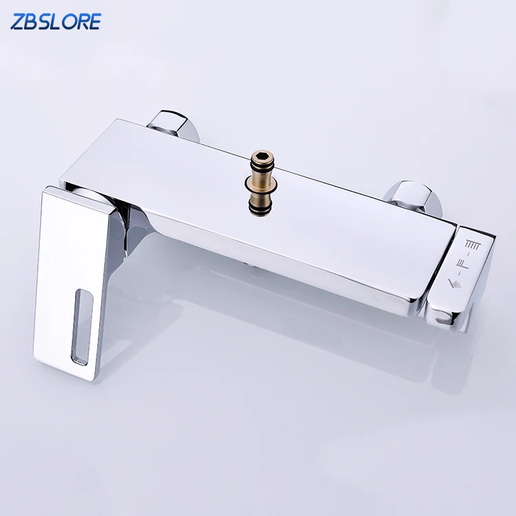 Fashion Bath Shower Mixer Hot Cold Bathroom 3-function Shower Faucet Set With Rainfall Shower Head