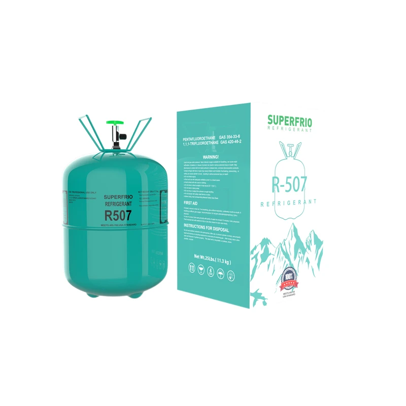 purity>99.9% 25LB r507 refrigerant gas R507