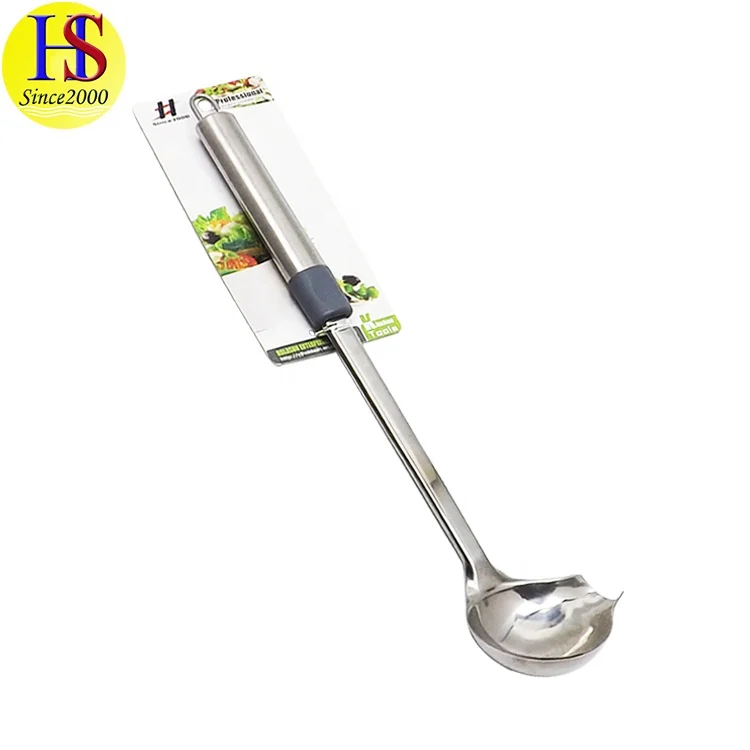 Wholesale Kitchen Gadgets Stainless Steel Gravy Sauce Ladle with Spout