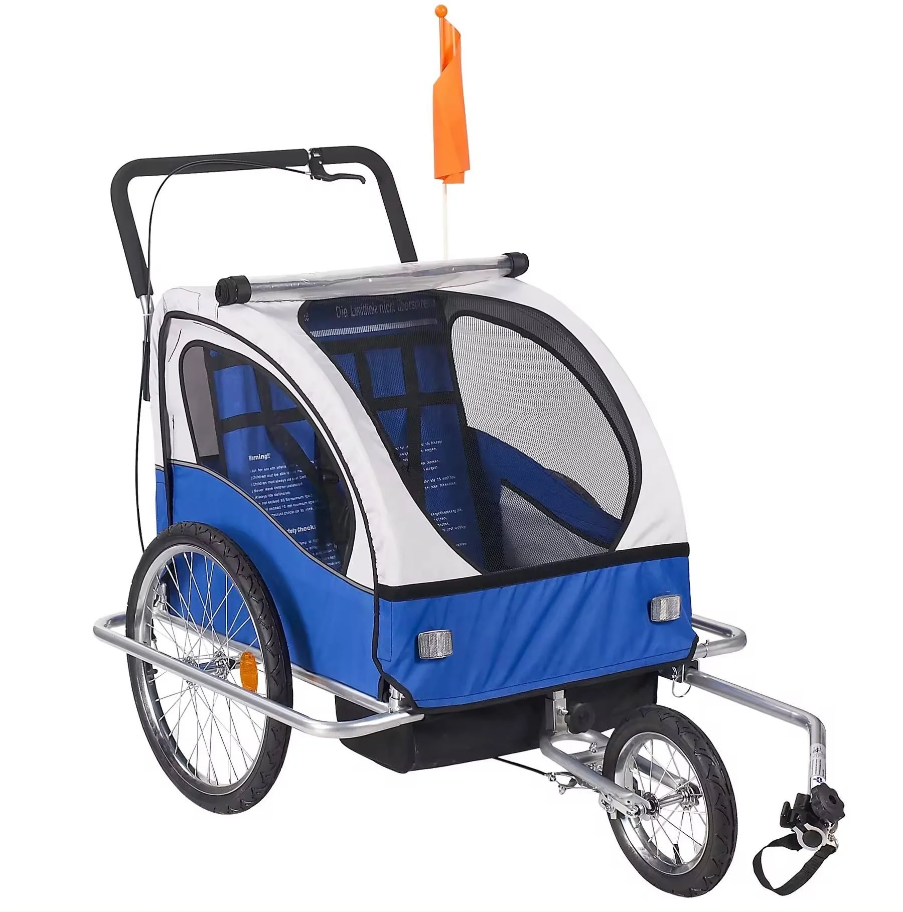 Foldable Dog Pet Bicycle Cycle Bike Cargo Trailer for Camping Pet Dog Luggage Carry Transport WIth Three Wheels