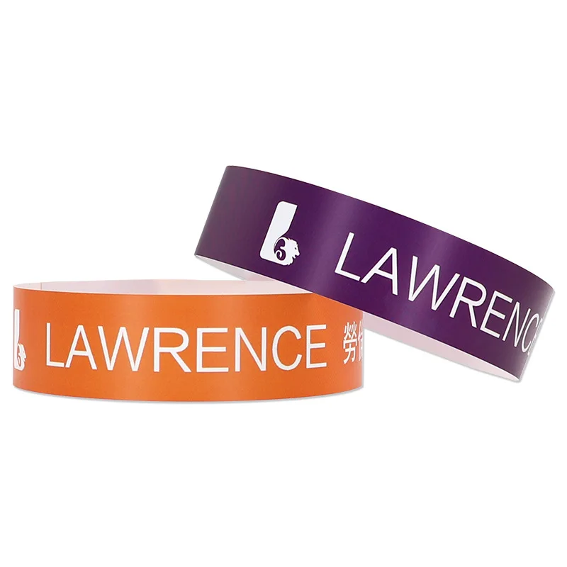 disposable wristbands party waterproof tyvek paper for events