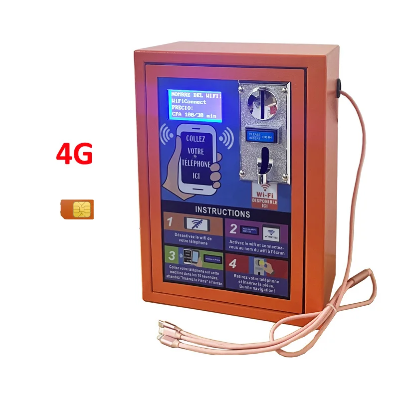 Лидер продаж 2022 недорогие машины с Wi-Fi 4G дополнительным зарядным кабелем торговый автомат точкой доступа для монет в отеле