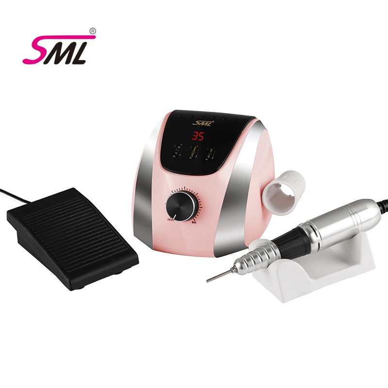 SML Real 65Watts 35000rpm high speed nail drill electric polisher nail drill machine for manicure pedicure