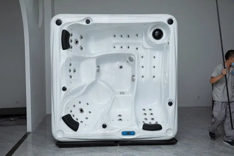 Outdoor villa massage hot spring bath acrylic smart constant temperature heating spa home big bubble pool