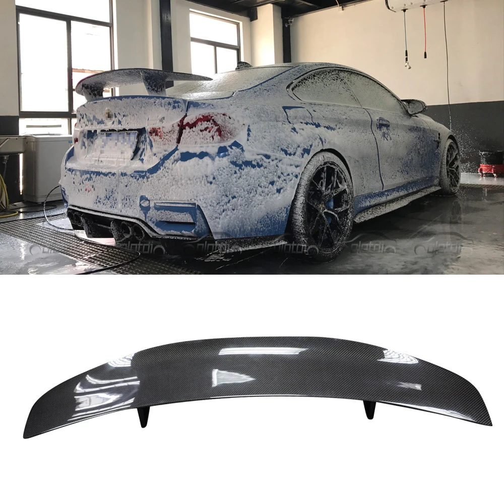 PSM GT Style Universal Carbon Boot Lip Ducktail Rear Trunk Wing Spoiler for BMW F82 F83 M4 F80 M3 F87 M2