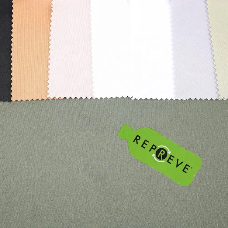 95%polyester 5%spandex stretch scuba white crepe fabric rpet recycled silk scuba crepe knitted woven fabric for abaya