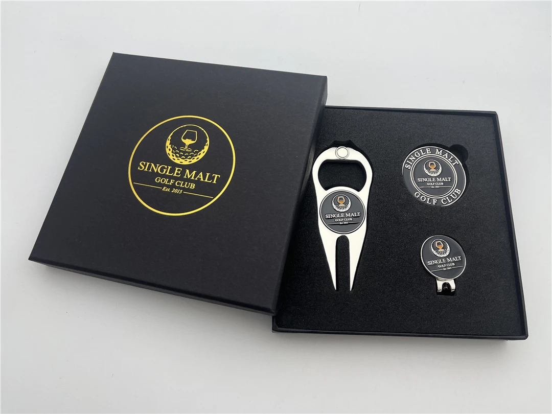 45mm metal poker chip golf coin with both side custom logo