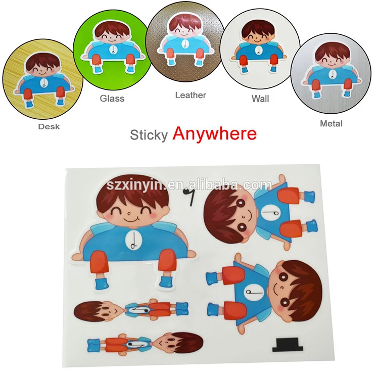 Custom logo motorcycle promotional stickers, reusable decals anime stickers