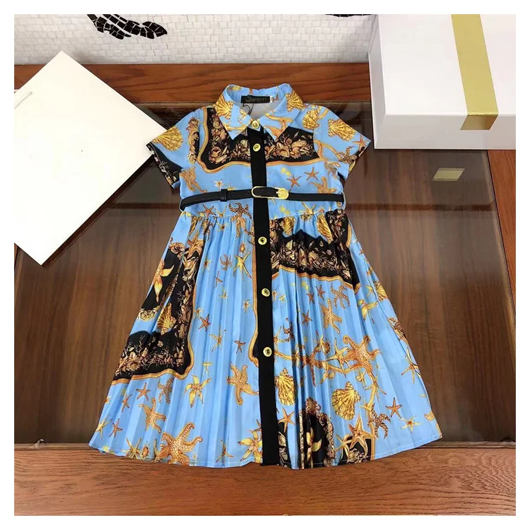 Fashion summer new style girls dresses 2-12