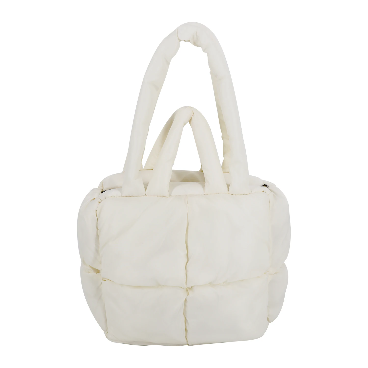 Down cotton puff bag handbag winter woven Tote Shoulder tote Boho bag