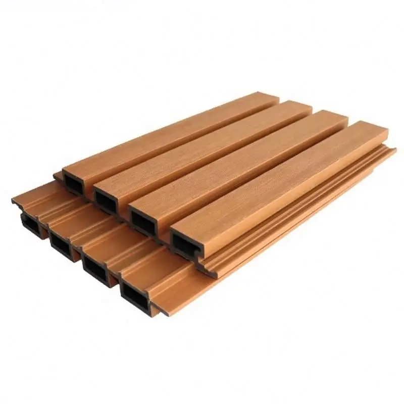 Wpc Fluted Wall Exterior Anti-UV Wood Plastic Composite WPC Wall Panel