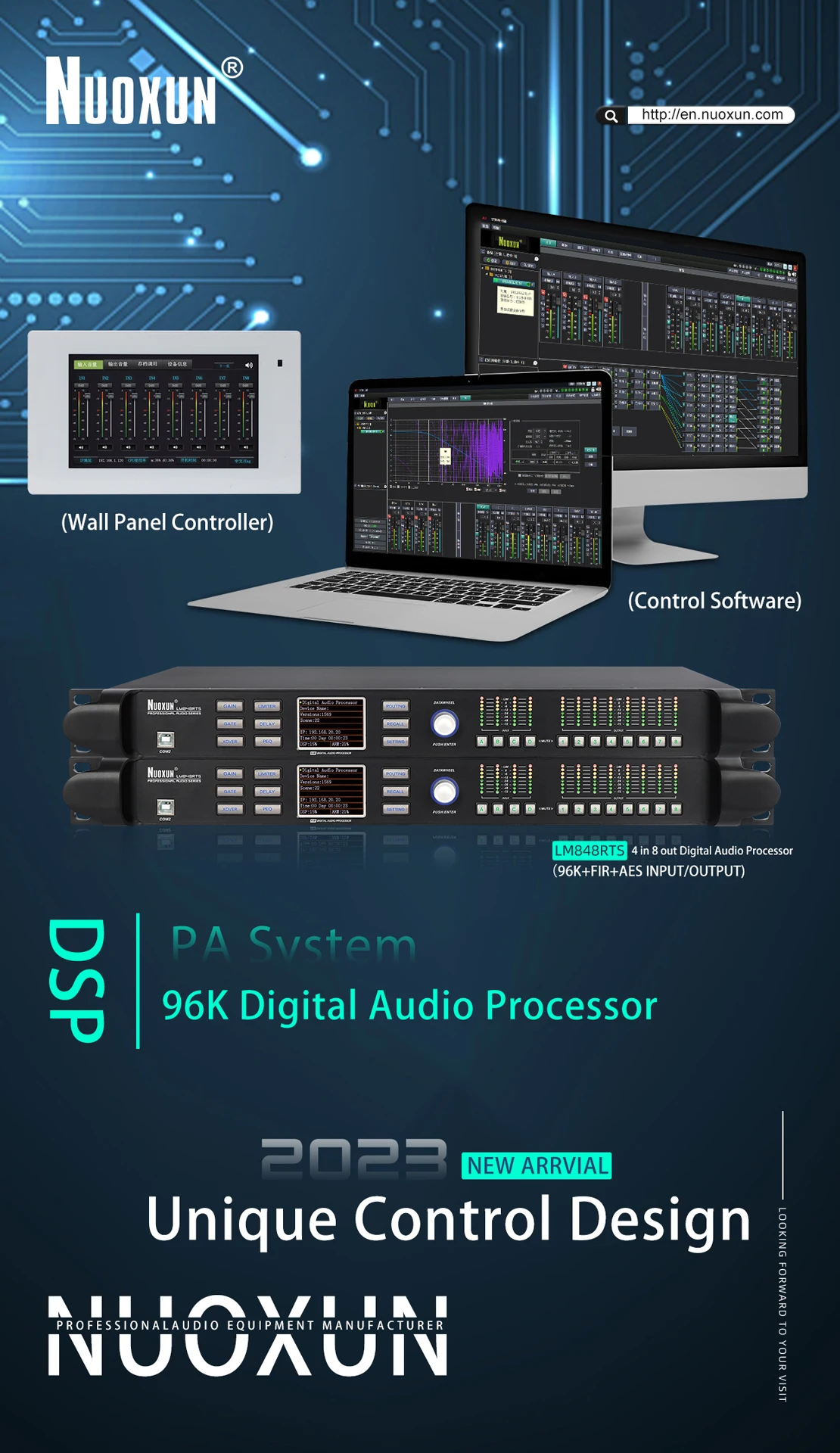 best speaker management  4 in 8 out processor Sound System Equipment