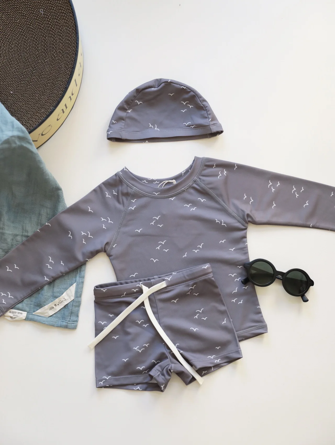 Toddler Bathing Suits For Boy Kids Swimwear Summer Long-Sleeved Beachwear Quick Dry Swim With Sun Protection Swimwear