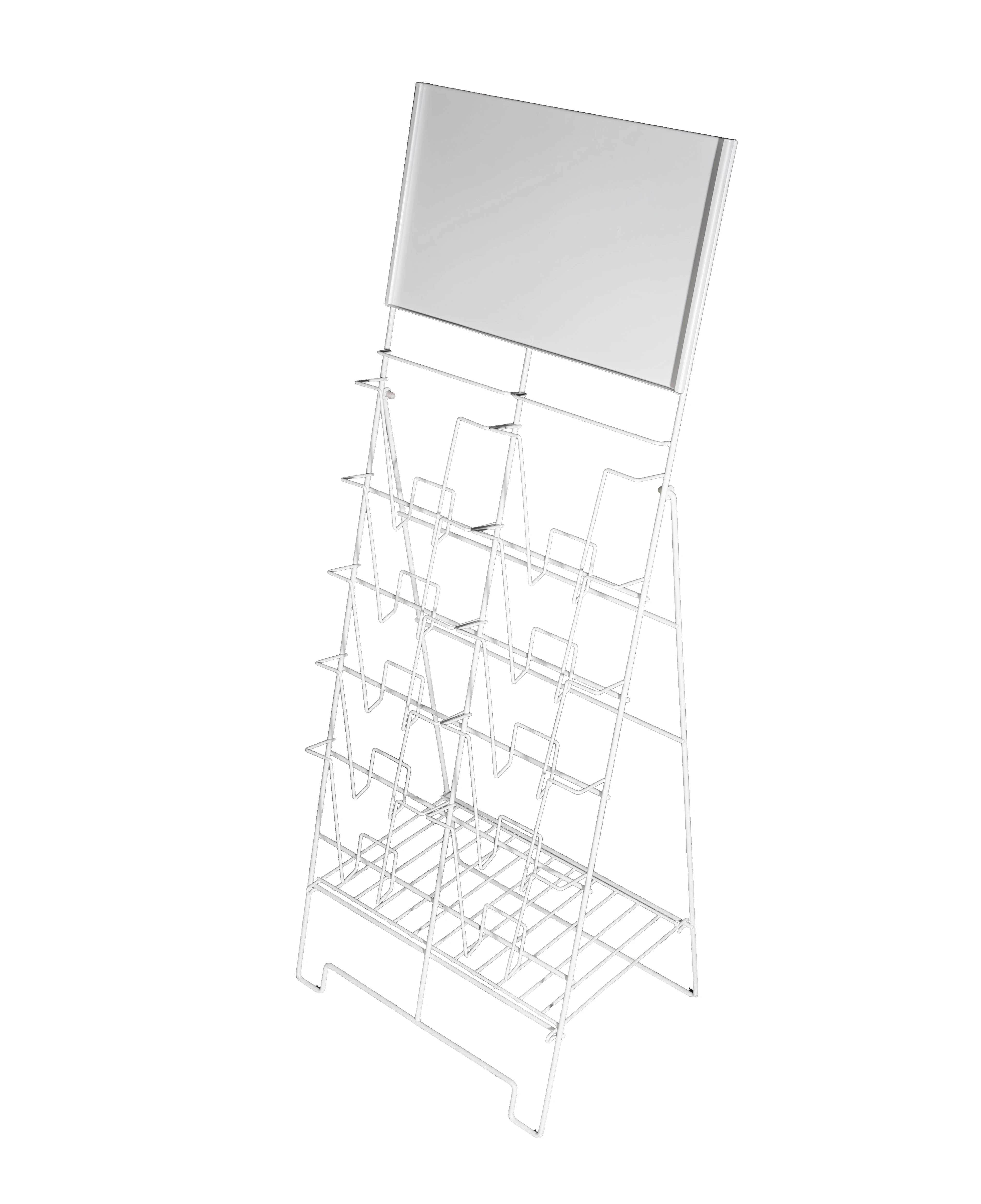 3-Tier Metal Book Display Stand Brochure display rack / Display magazine stand racks / newspaper organizer