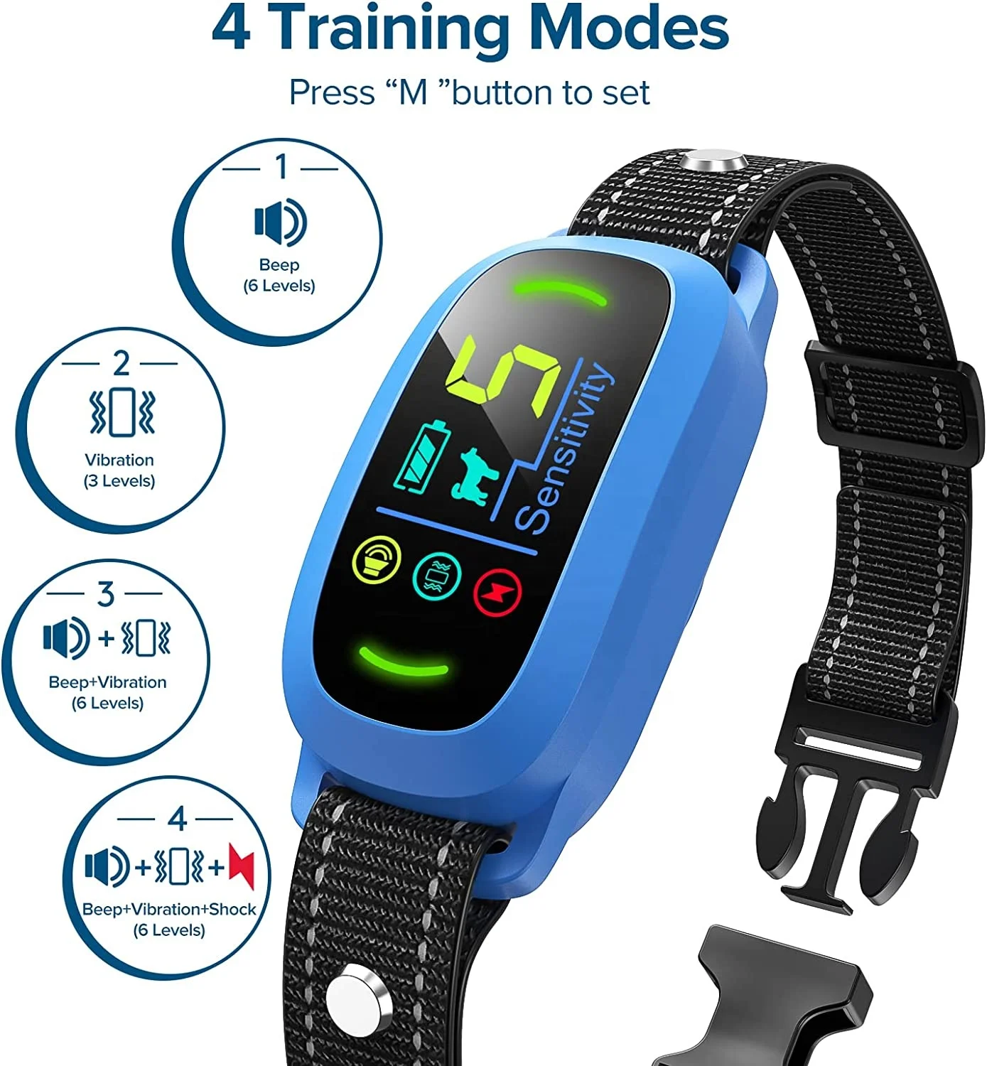 2022 amazon nbju automatic anti bark collar for dogs