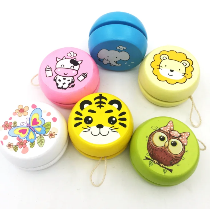  Детская игрушка 5 см 6 личности деревянные yoyo