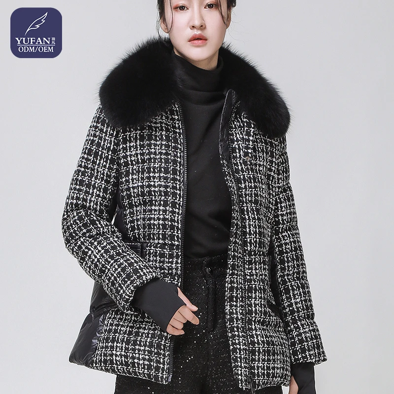 YuFan Customized Down Jacket Fashion Duster Coat Hooded Suede Coat Women Oversized Hooded Trench Jacket Winter And Warm Clothes