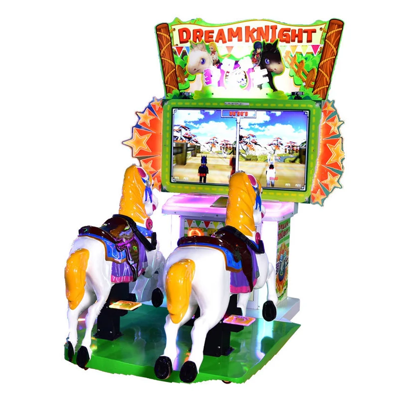 China Factory Horse Racing Kiddie Ride Game Machine Coin Operated Kiddy Ride On Toy