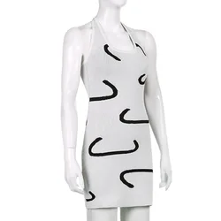 Wholesale High Quality Women  Sundress Sleeveless Beach Dresses  Sexy Halter Clothing