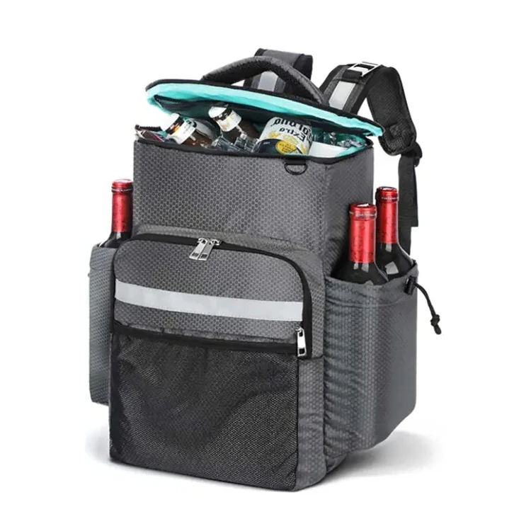 Wilson Custom 30 Cans Waterproof Lightweight Picnic Insulated Backpack Ice Cooler Bag Leak-Proof Soft Cooler Backpack For Food