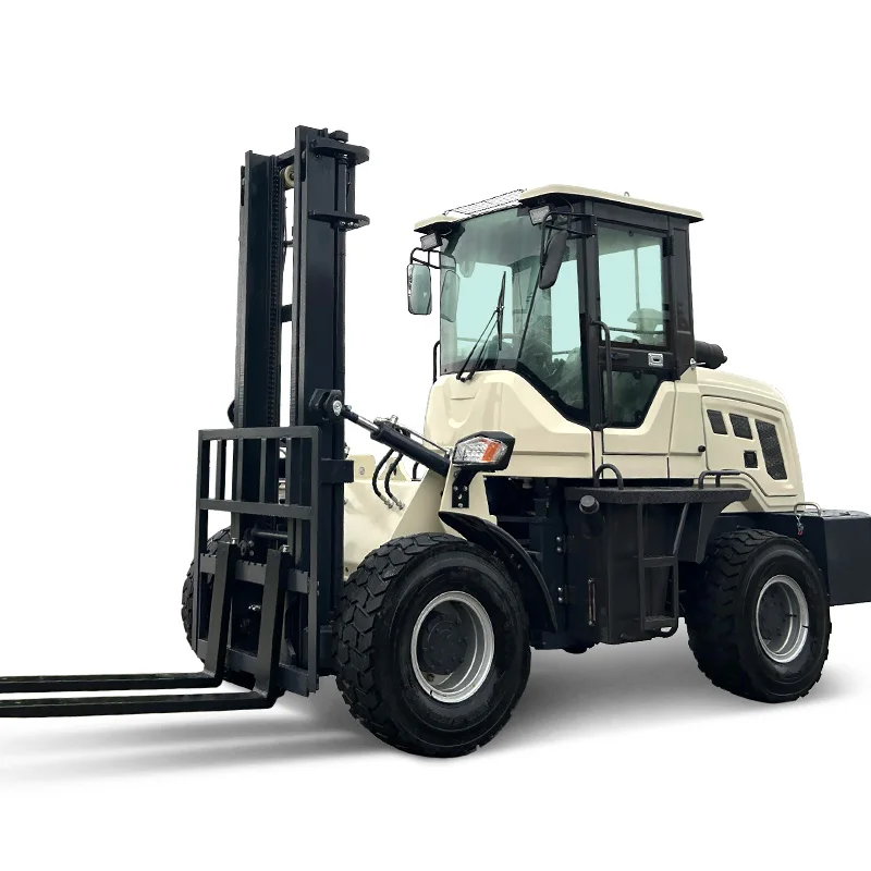 factory outlet HUAYA 4x2 all terrain forklift Lift height 3-7m all road rough forklift 3 ton forklift mini 4wd with  EPA