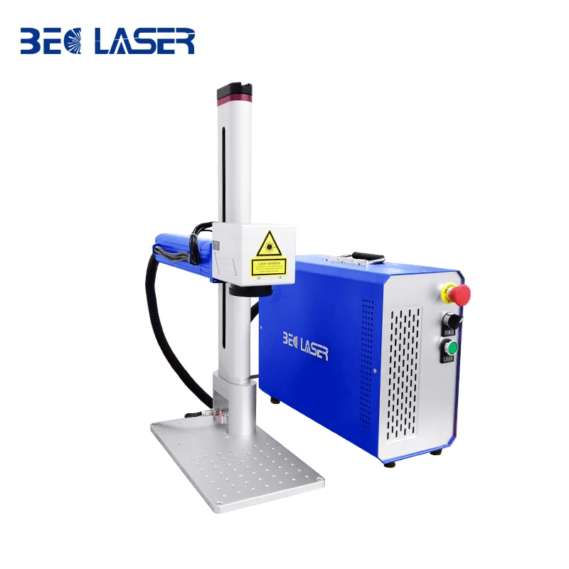 20W Portable laser engraved metal laser printer for aluminum stainless steel tags fiber laser marking machine