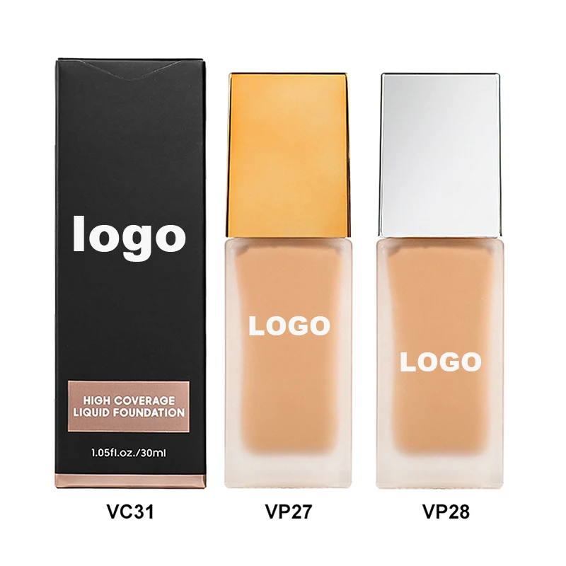 Private Label Vegan Waterproof Long Lasting Luminous Matte Cushion Face Non-Comedogenic Full Coverage Makeup Liquid Foundation