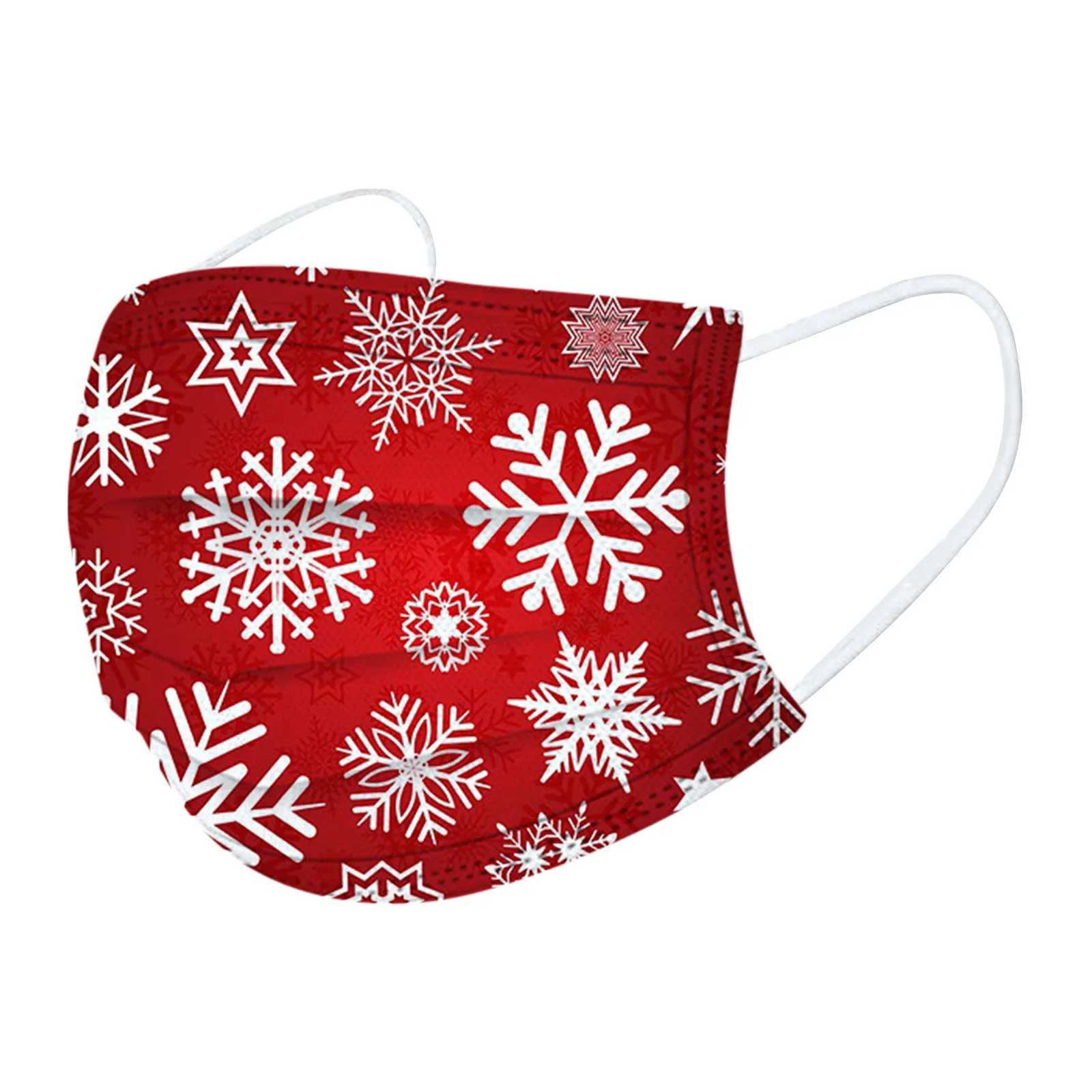 Spot Прямая продажа по индивидуальному заказу с мультяшным рисунком в виде снежинок с рождественским оленем, одноразовые открытый Пылезащитная маска Рождественская маска для лица