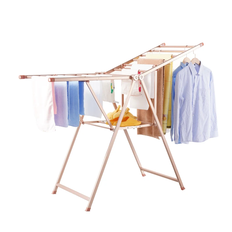 High Quality Clothes Drying Rack Aluminium Folding Laundry Racks Dryer Stand Butterfly Racks Wholesale Supply