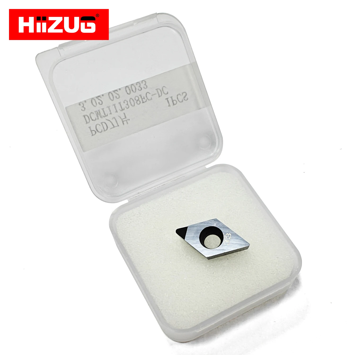 PCD Inserts DCMT11T308 Diamond Cutting Inserts CNC Lathe Cutting PCD Inserts For Aluminum Steel Processing