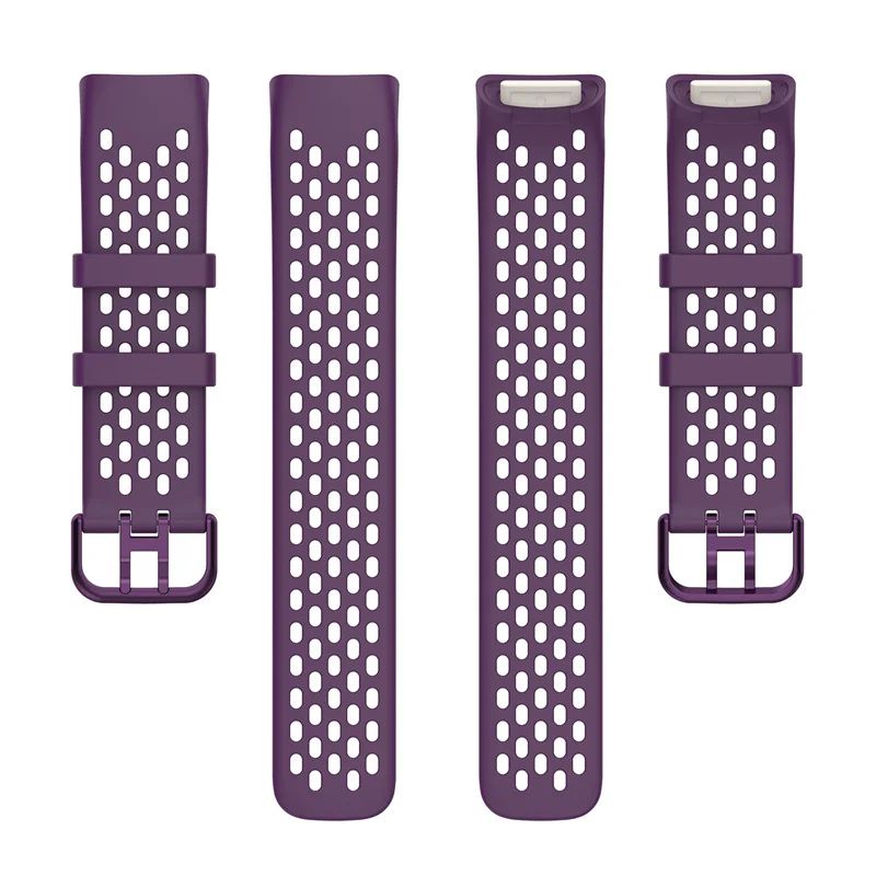 Hole design sport Silicone smart watch strap for Fitbit charge 5