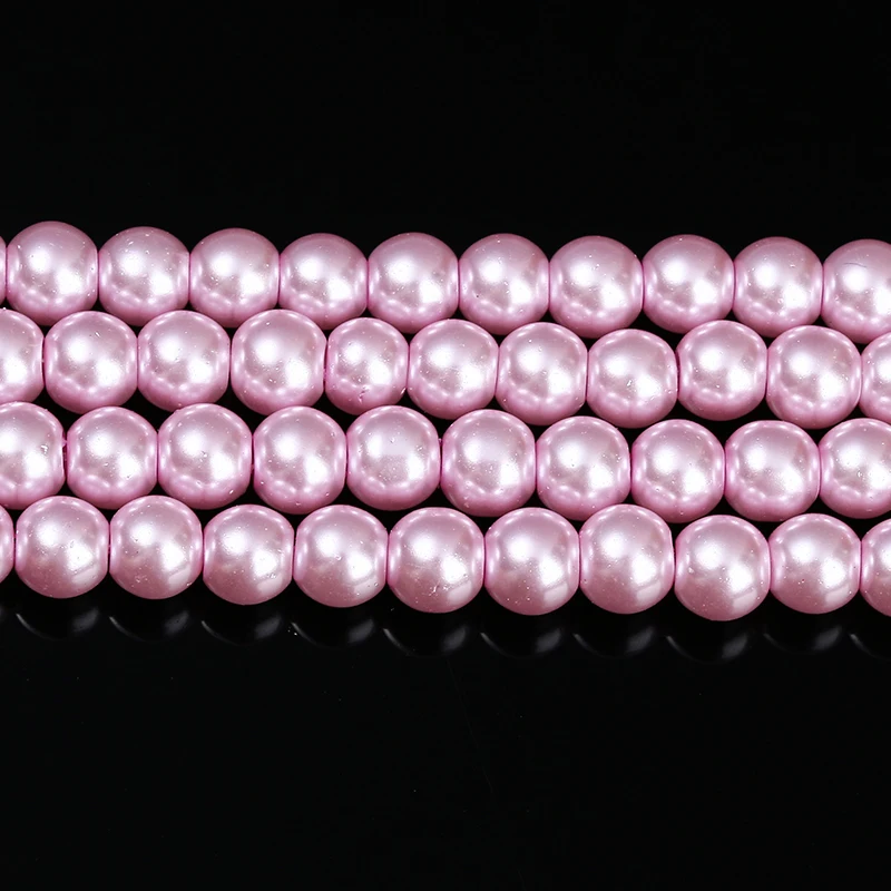 JD GEM 3mm 4mm 6mm 8mm 10mm Flamboyant Loose Shell Pearl Beads for Necklace Jewelry Making Wholesale Strands of Pearls