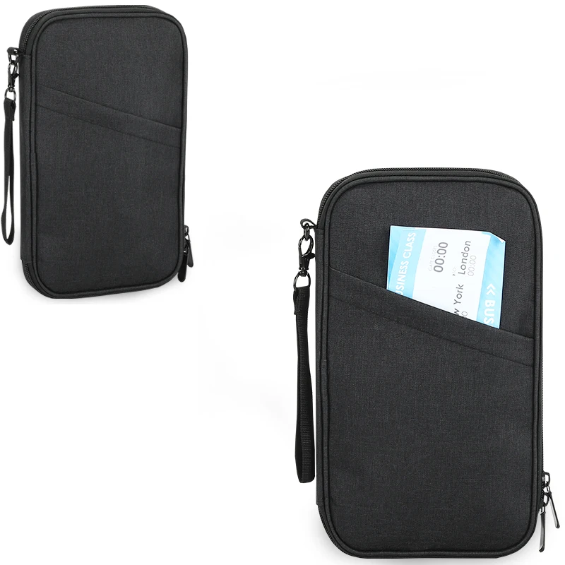 Premium Rfid Blocking Passport Wallet Waterproof Passport Holders Bag for Men Traveling Document Organizer Credit Cards Case