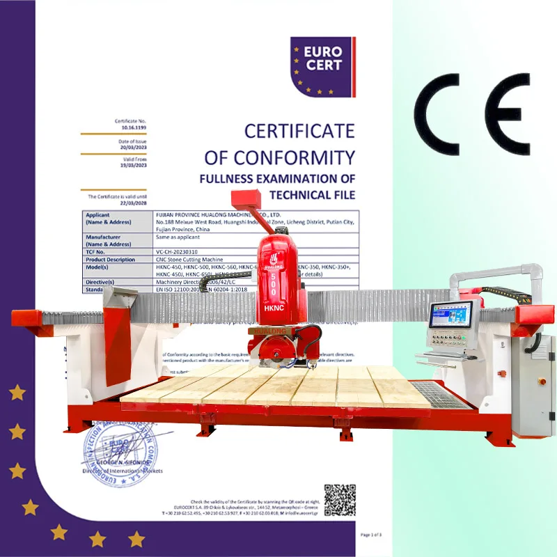 Hualong 5 Axis Automatic Stone Cutting Machine/cnc Granite Cutting Machinery Bridge Saw for Granite/stone/marble/quartz