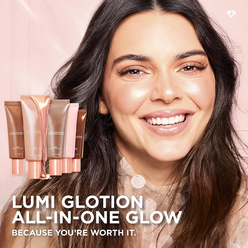 Hot Selling Shiny Liquid Highlighter Squeeze Tubes Face Body Luminous Glow Customized Make up